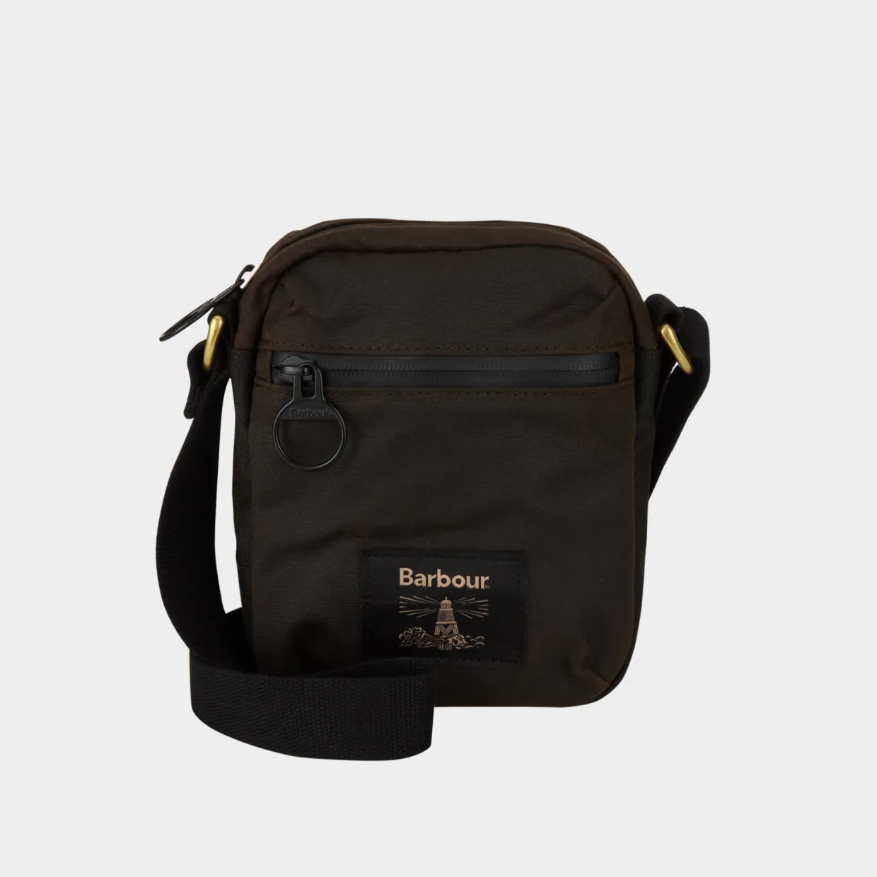 Logo Waxed Crossbody Bag