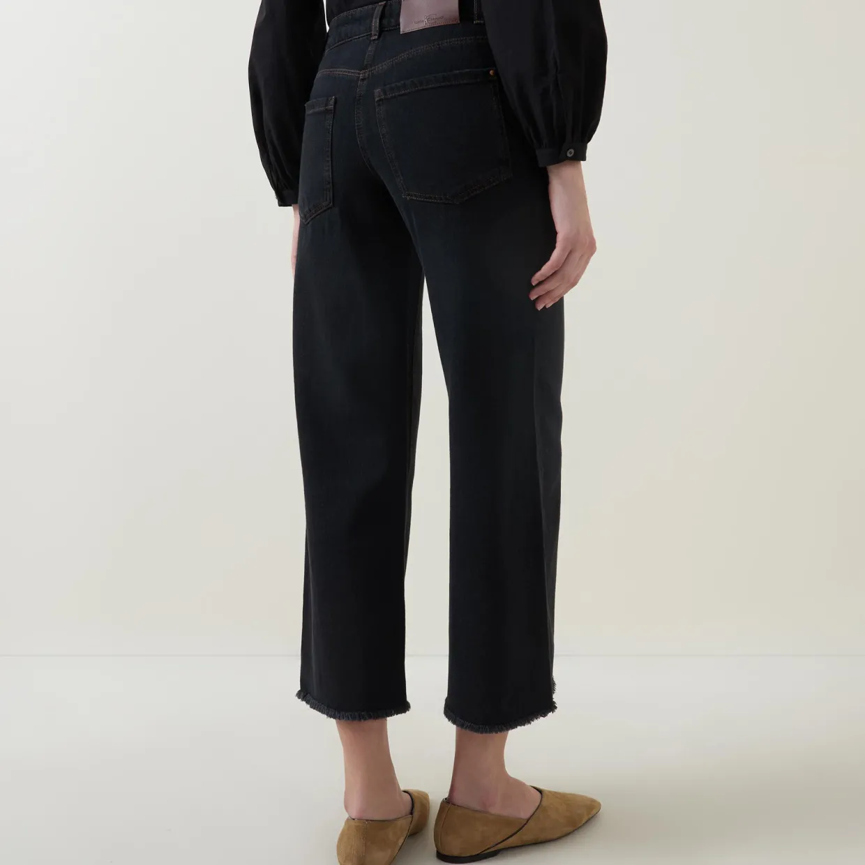 Logo Wide Leg Jeans