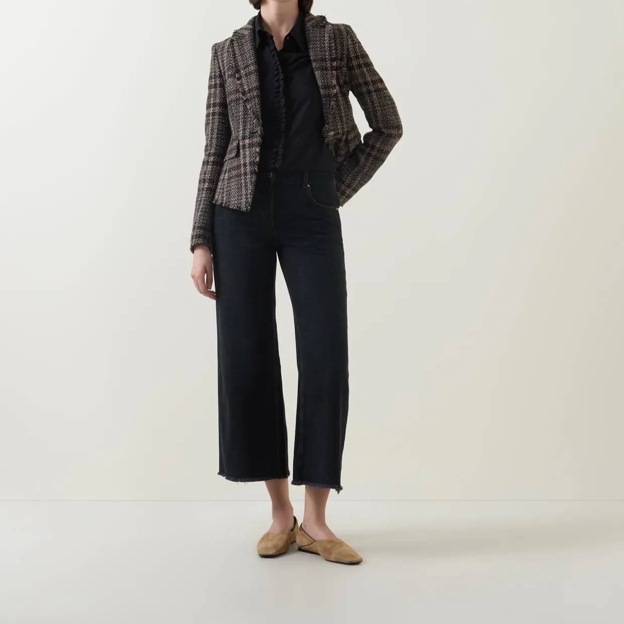 Logo Wide Leg Jeans