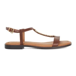 Lollipops Leather Chain Detail Open Toe Sandals