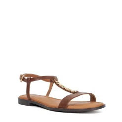 Lollipops Leather Chain Detail Open Toe Sandals