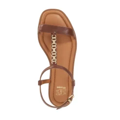 Lollipops Leather Chain Detail Open Toe Sandals