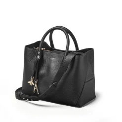 London Midi Grained Leather Tote Bag