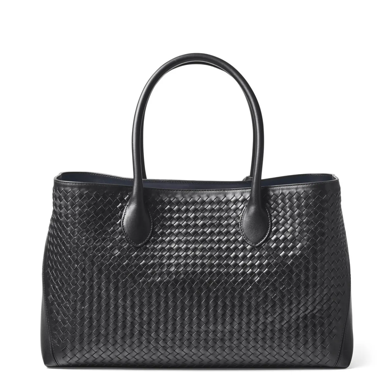 London Woven Leather Tote Bag