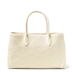 London Woven Leather Tote Bag