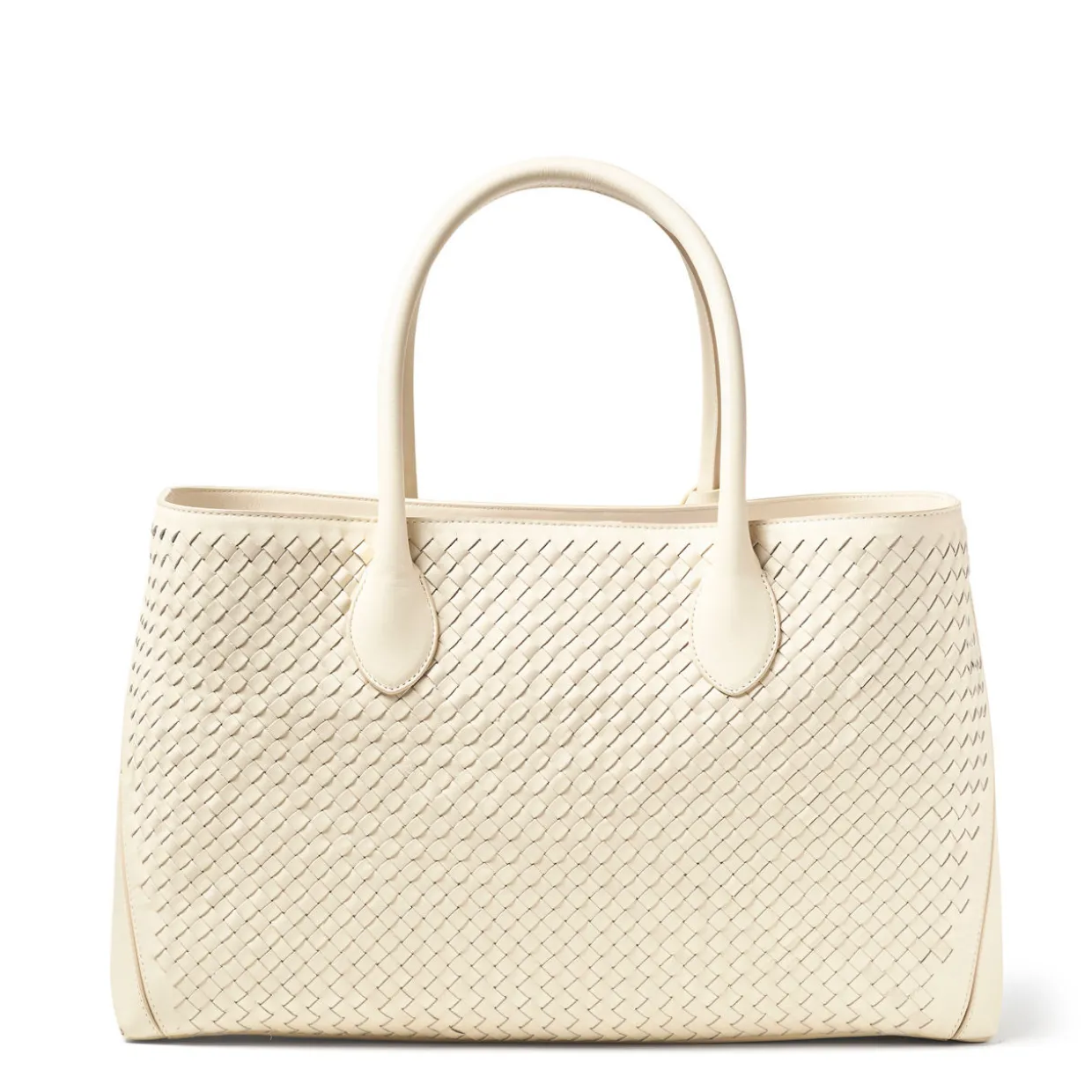 London Woven Leather Tote Bag