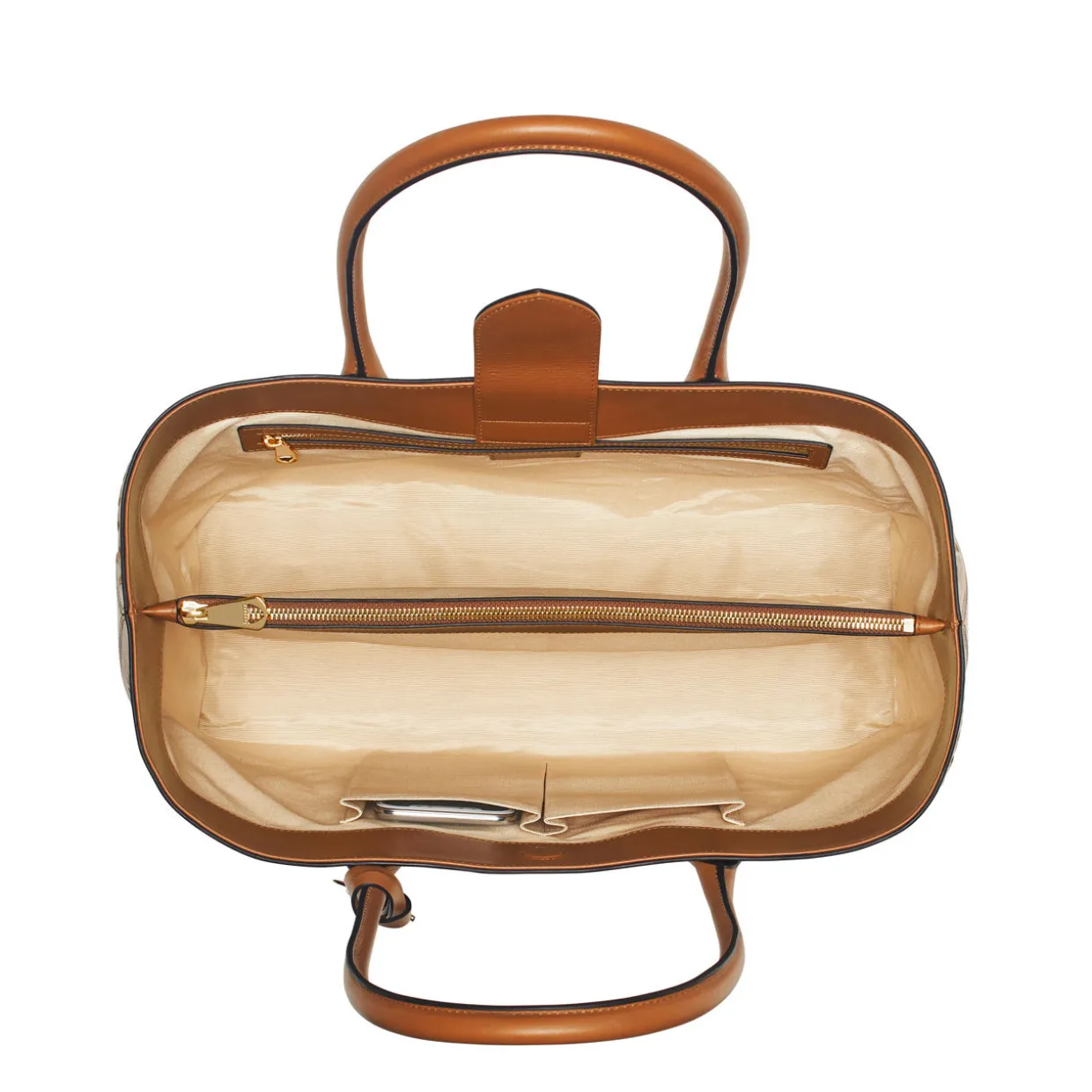 London Woven Leather Tote Bag