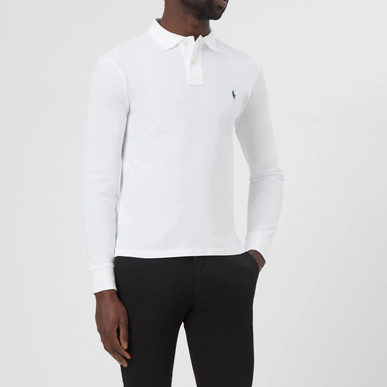 Long Sleeve Slim Fit Polo Shirt