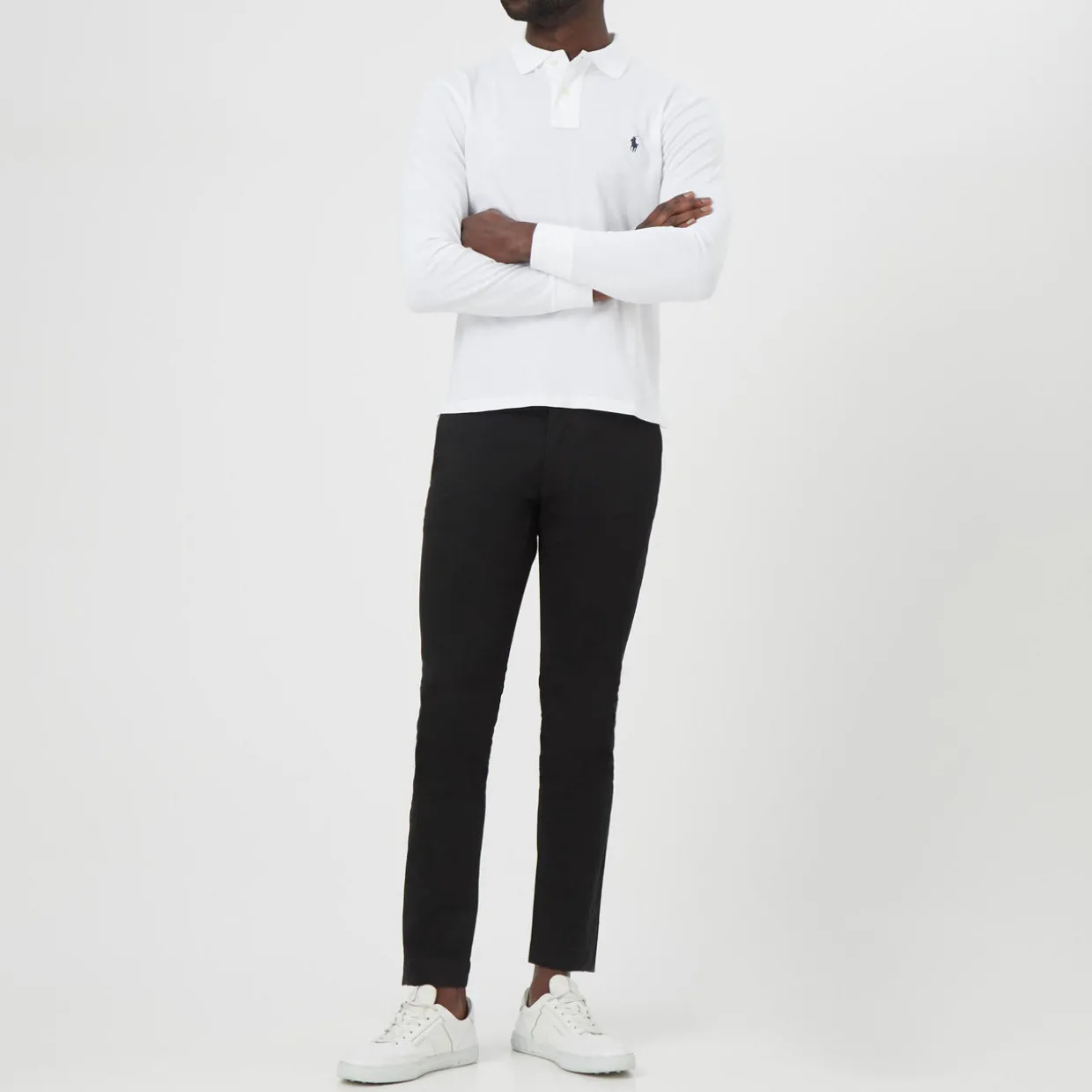 Long Sleeve Slim Fit Polo Shirt