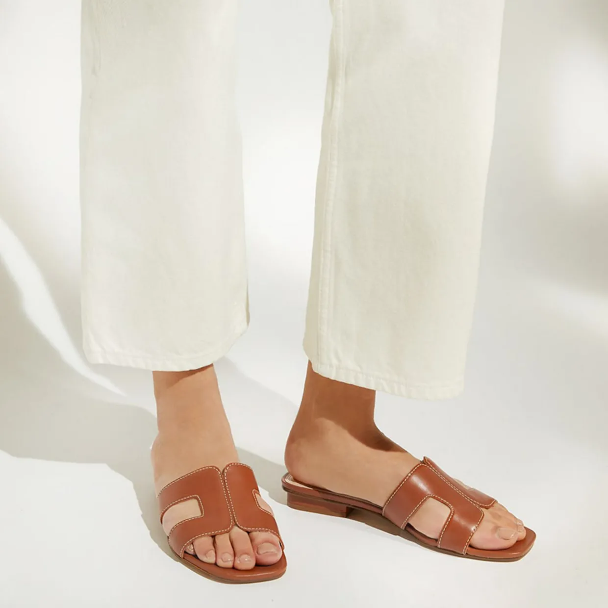 Loupe Wide Fit Flat Sandals