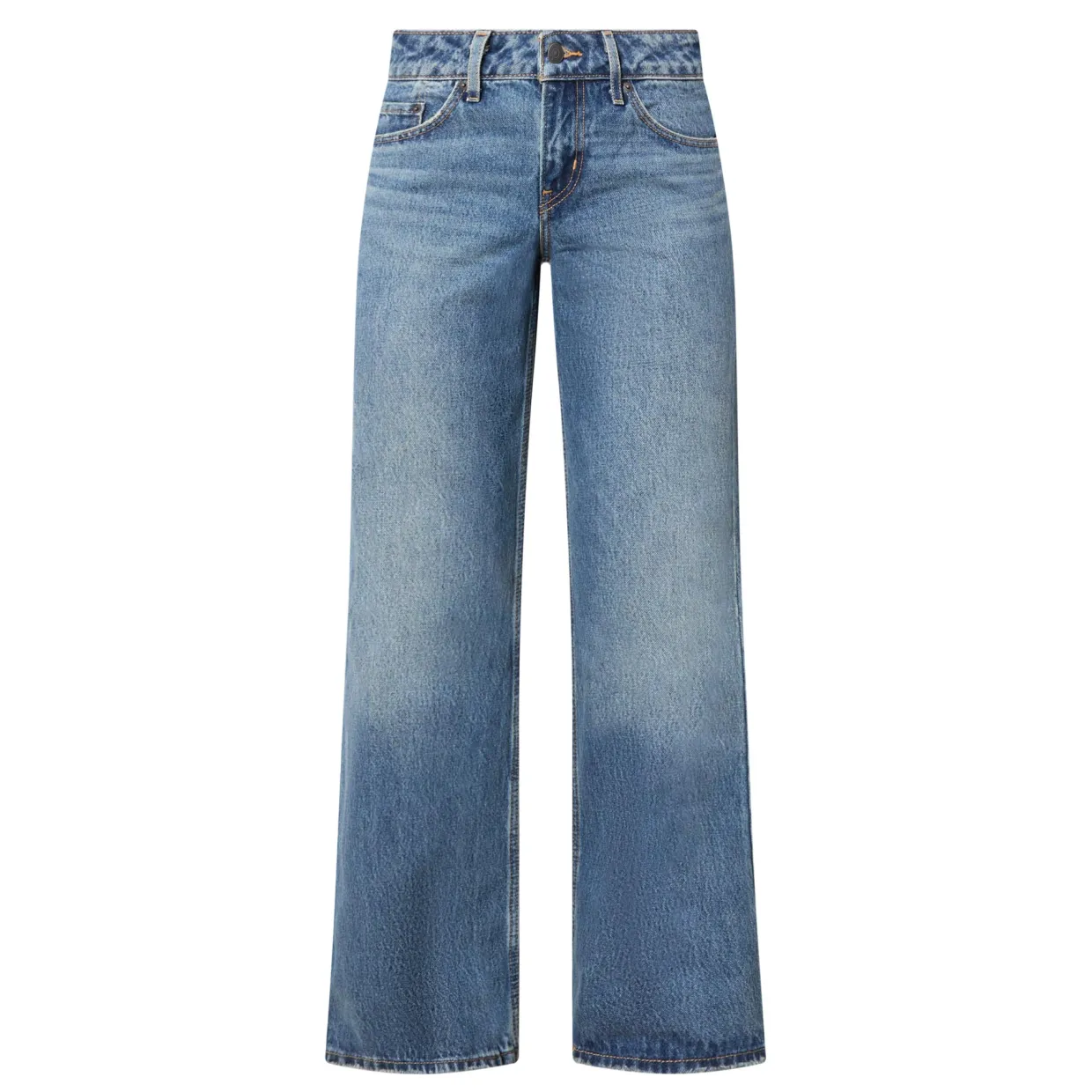 Low-Rise Wide Leg Jeans