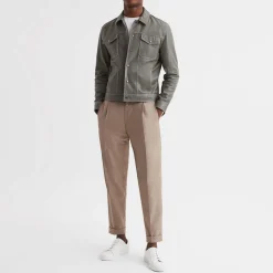 Luca Tumbled Leather Trainers