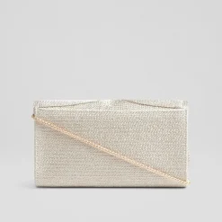 Lucia Gold Tone Rope Clutch