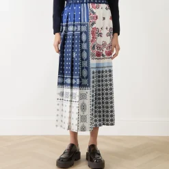 Luna Bandana Pleated Skirt
