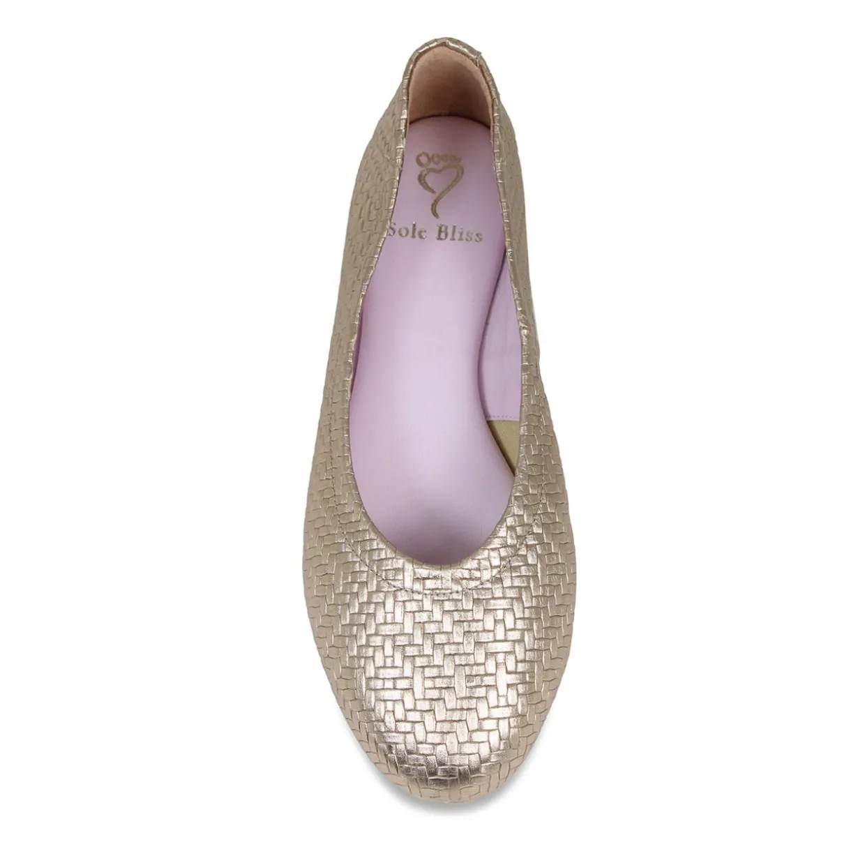Luna Weave Leather Ballet Flats