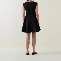 Maddie Cap-Sleeve Mini Flared Dress