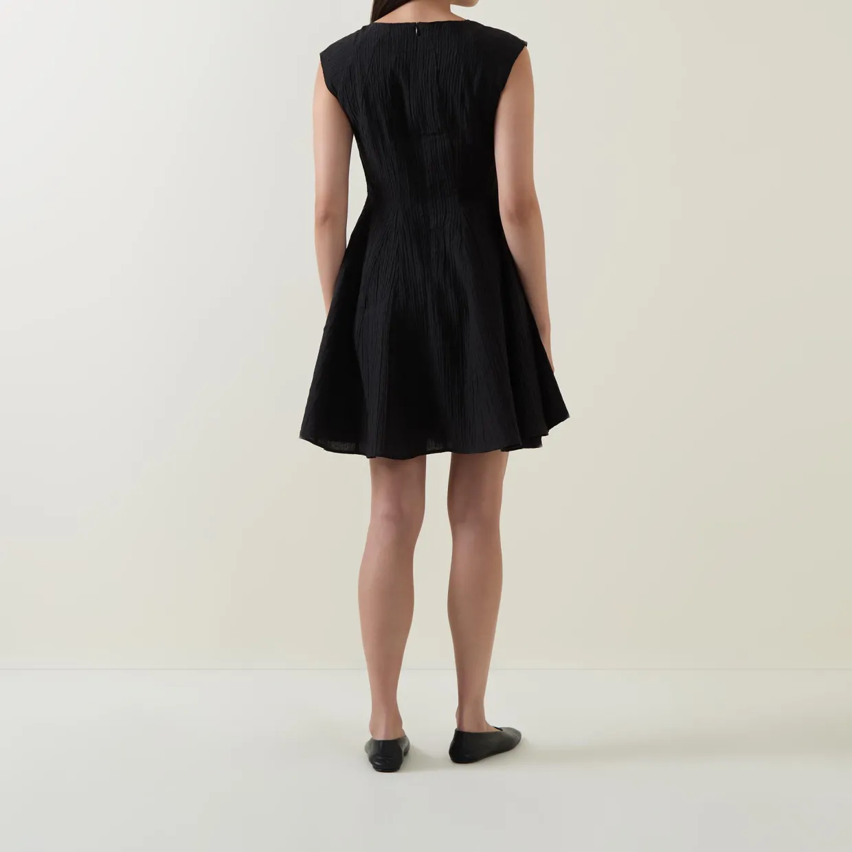 Maddie Cap-Sleeve Mini Flared Dress