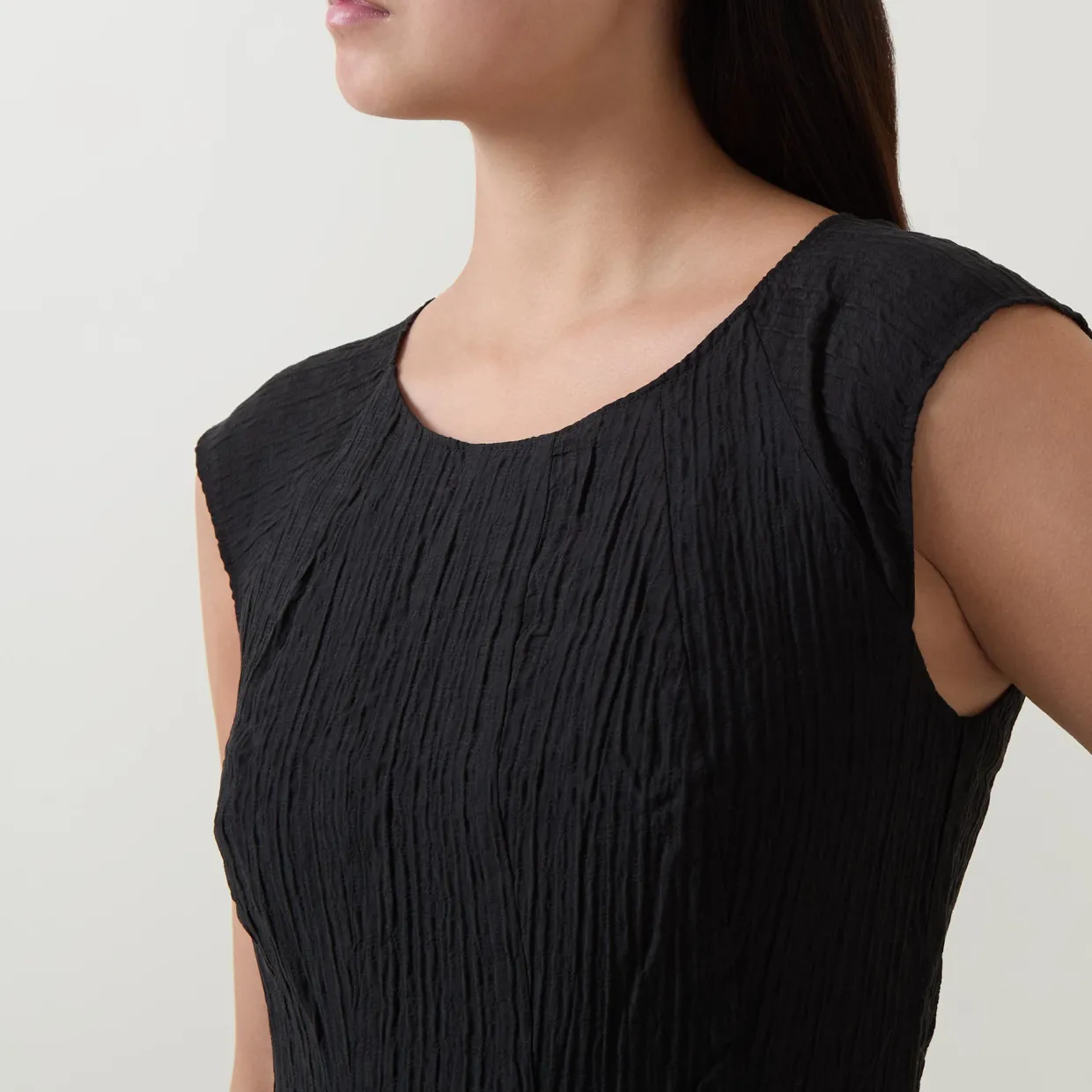 Maddie Cap-Sleeve Mini Flared Dress