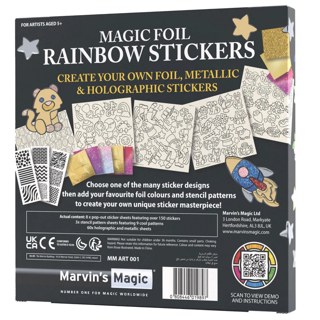 Magic Foil Rainbow Stickers