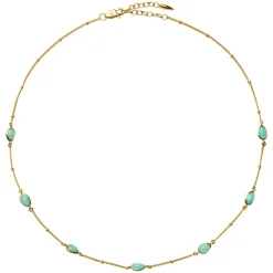 Magma Gemstone Charm Choker Necklace