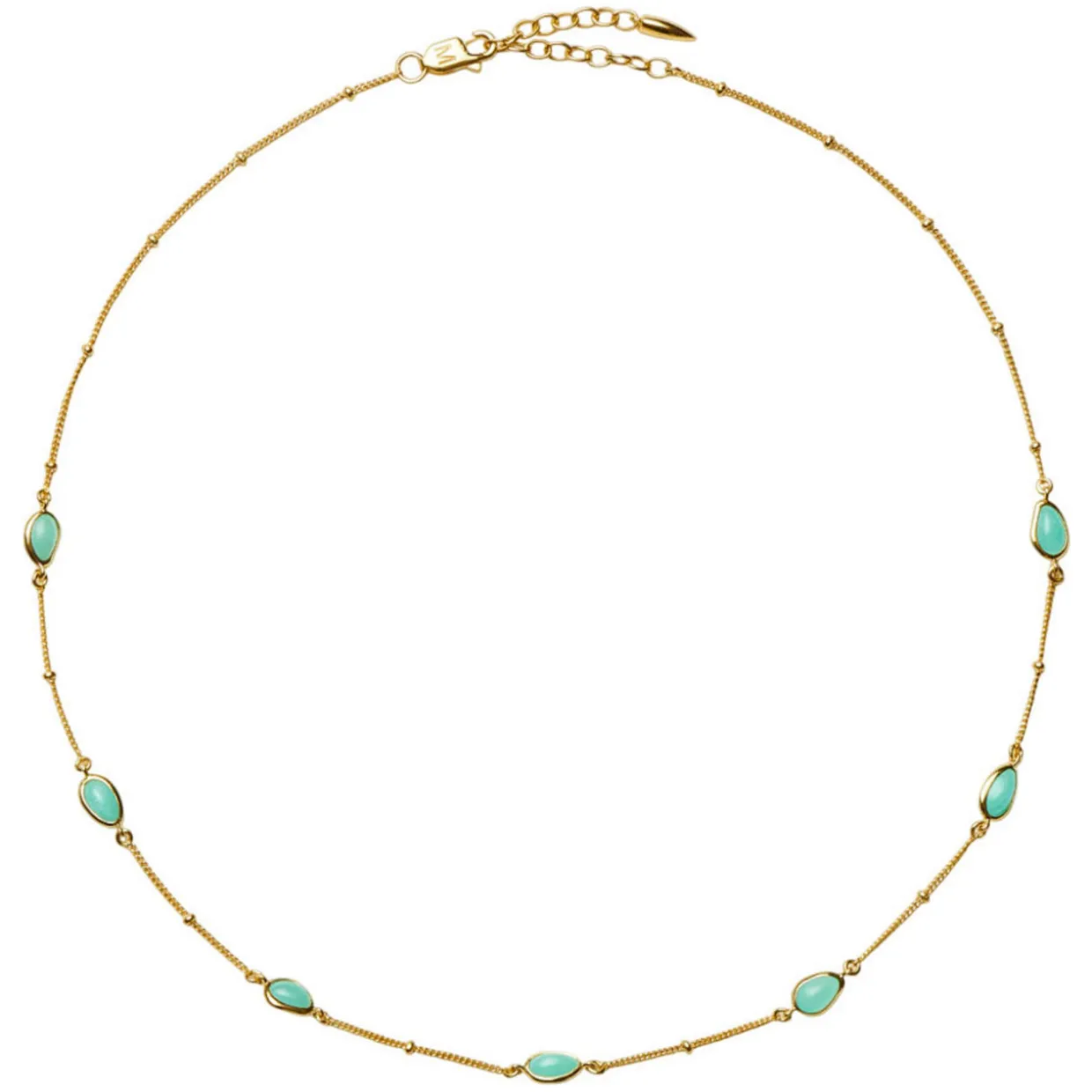 Magma Gemstone Charm Choker Necklace