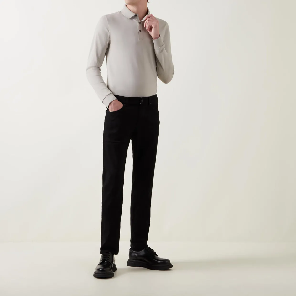 Maine Mid-Rise Straight Leg Jeans