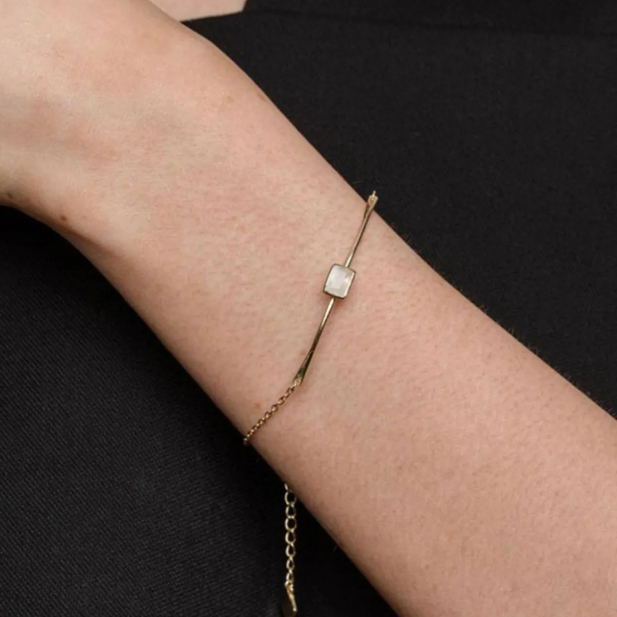 Manhattan Moonstone Bracelet