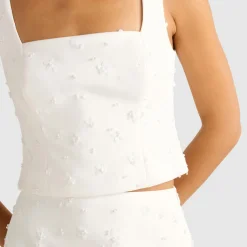 Margot Embellished Cropped Top