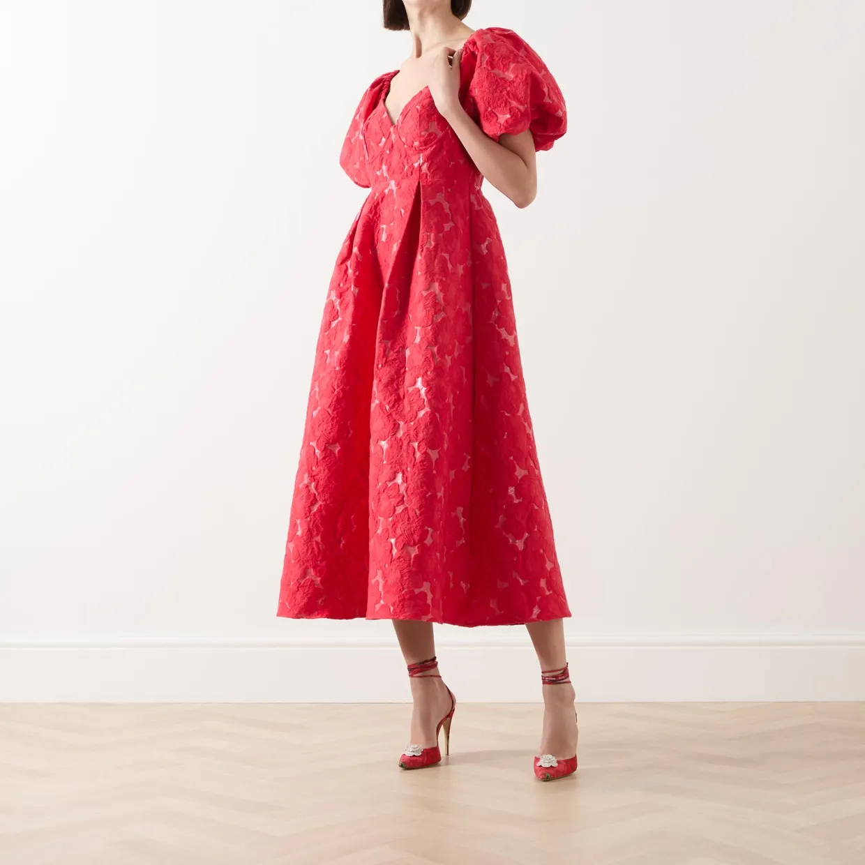 Maria Floral Jacquard Dress