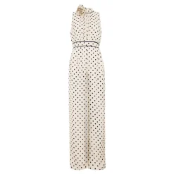 Marilee Polka Dot Corsage Jumpsuit