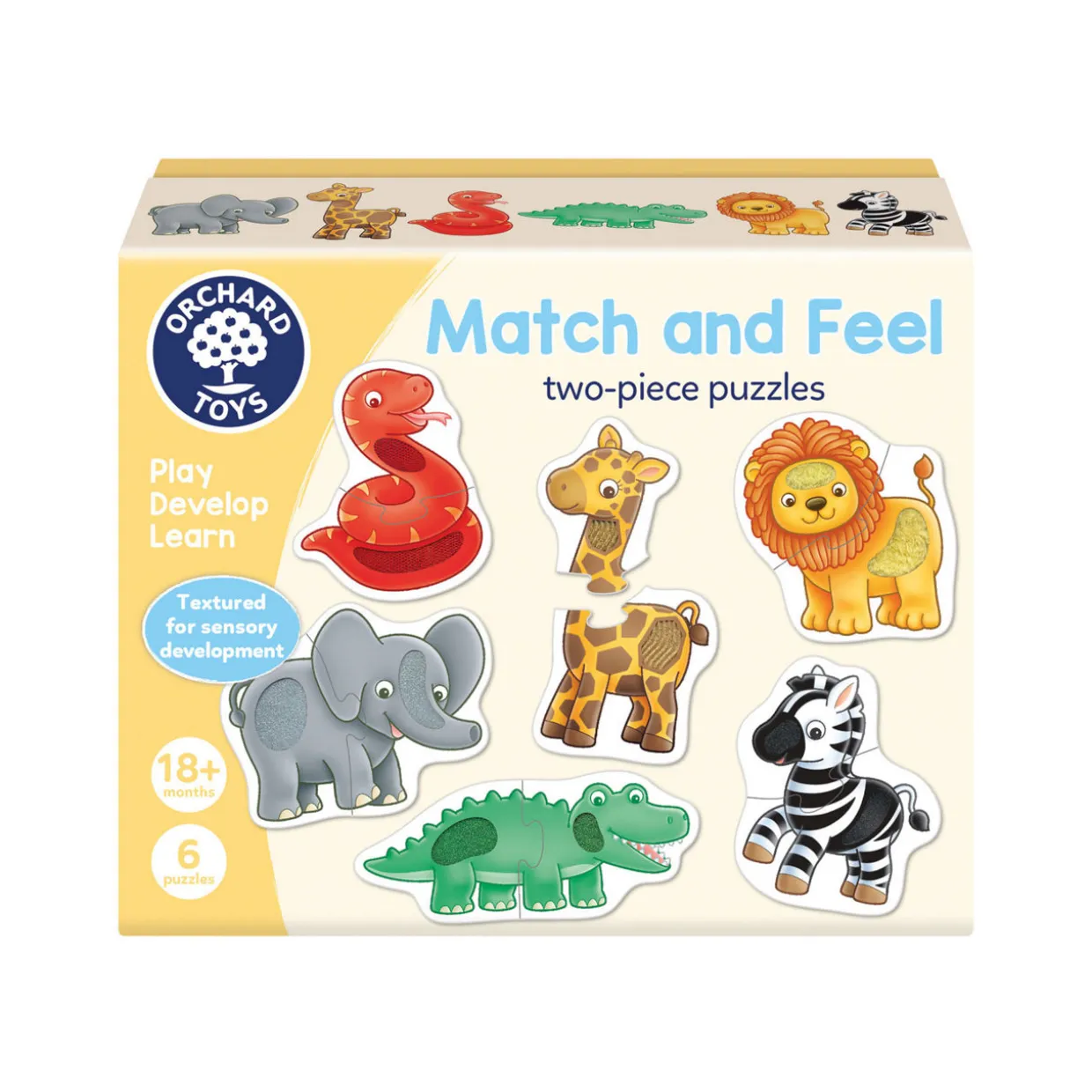 Match & Feel: Two-Piece Puzzles