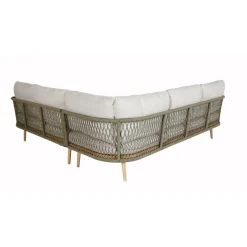 Maui 3-Piece Garden Lounge Set Stone Sand Olive Green