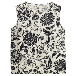 Maura Floral Linen Top