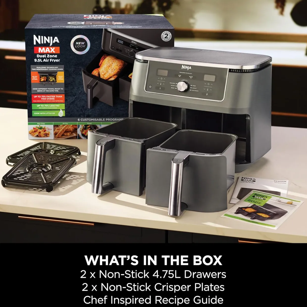 MAX 6-in-1 Dual Zone Air Fryer 9.5L