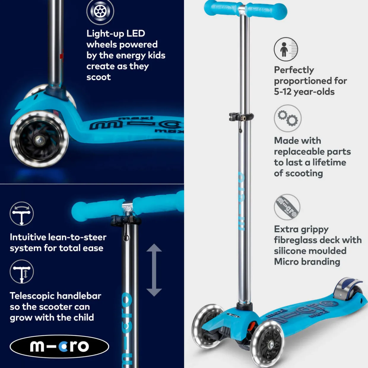 Maxi Deluxe Glow Scooter
