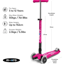 Maxi Micro LED Foldable Scooter