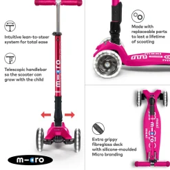 Maxi Micro LED Foldable Scooter
