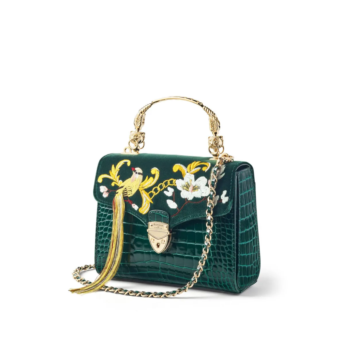 Mayfair® Embroidered Bird of Paradise Midi Crossbody Bag