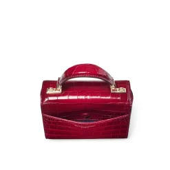 Mayfair® Mini Croc-Embossed Top Handle Bag