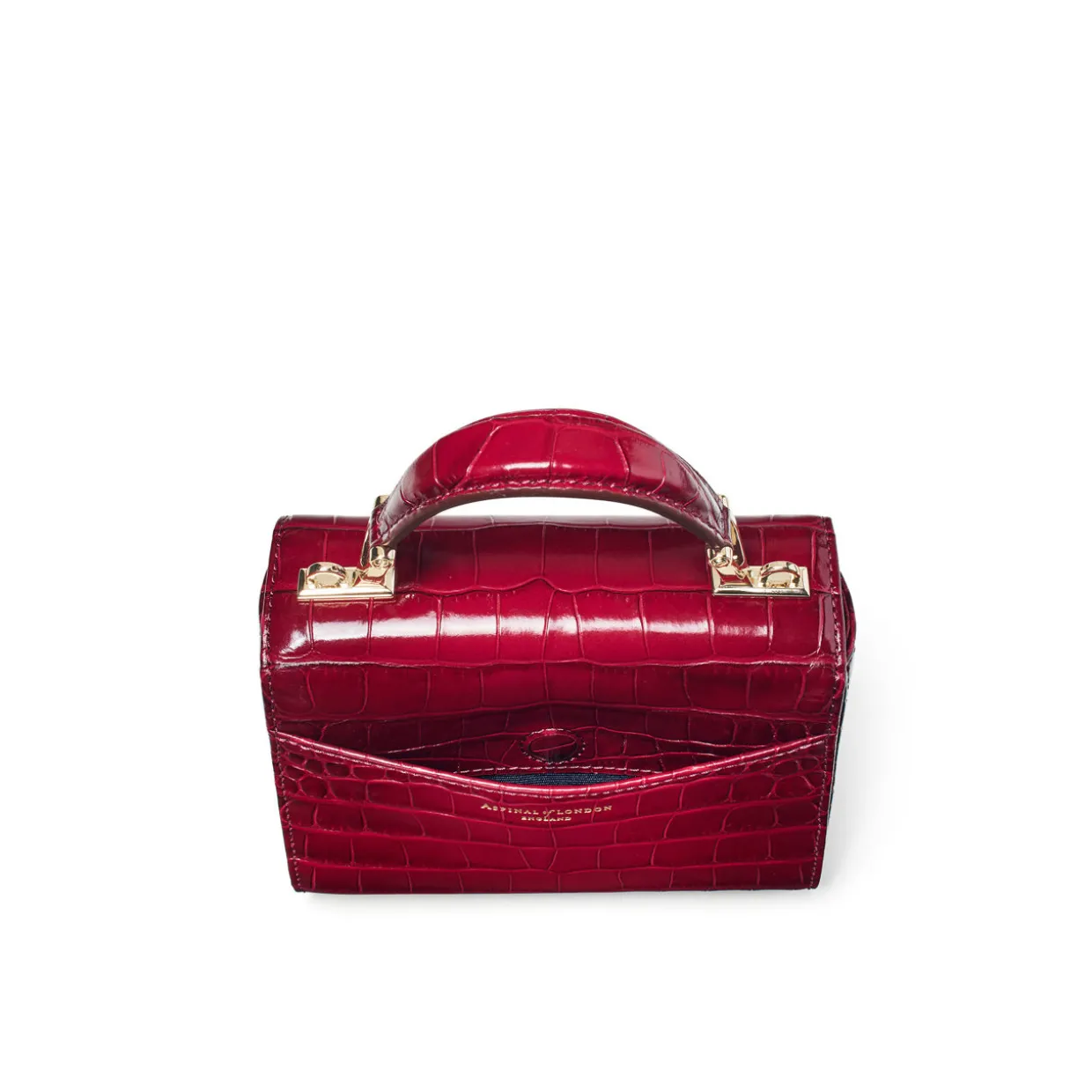 Mayfair® Mini Croc-Embossed Top Handle Bag