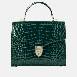 Mayfair® Patent-Croc Crossbody Bag
