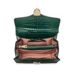 Mayfair® Patent-Croc Crossbody Bag