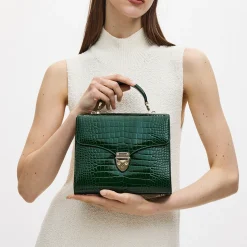 Mayfair® Patent-Croc Crossbody Bag