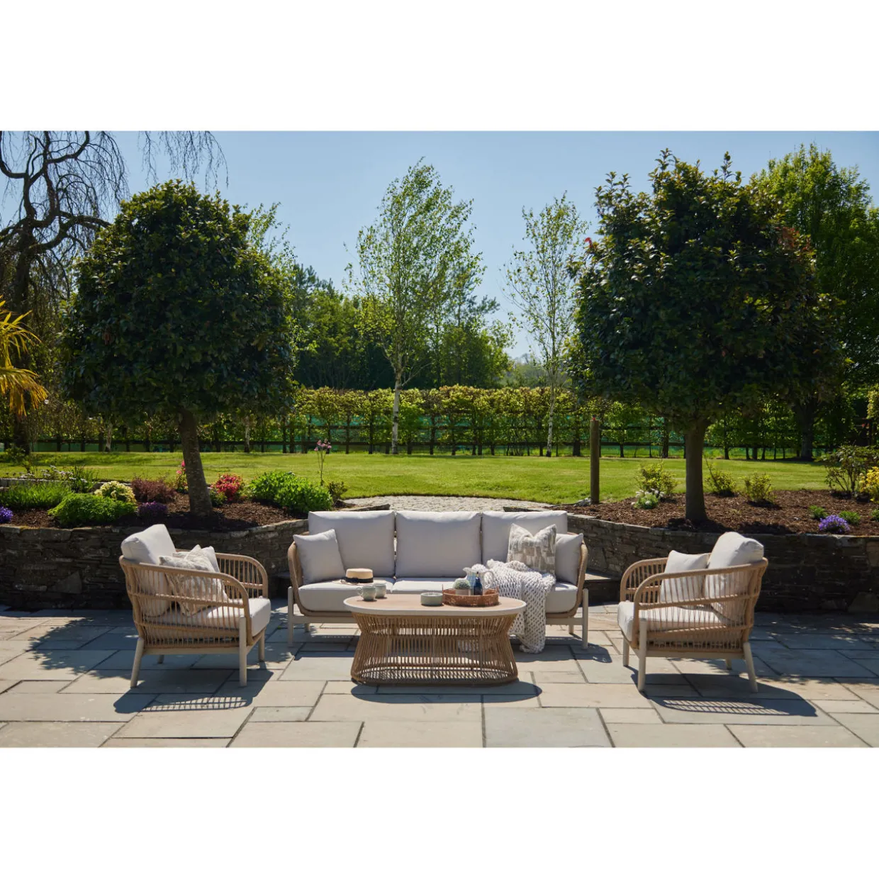 McKinney Dining Lounge Set & Cover Latte Ash