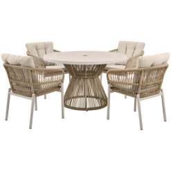 McKinney Dining Parasol Set & Cover Beige