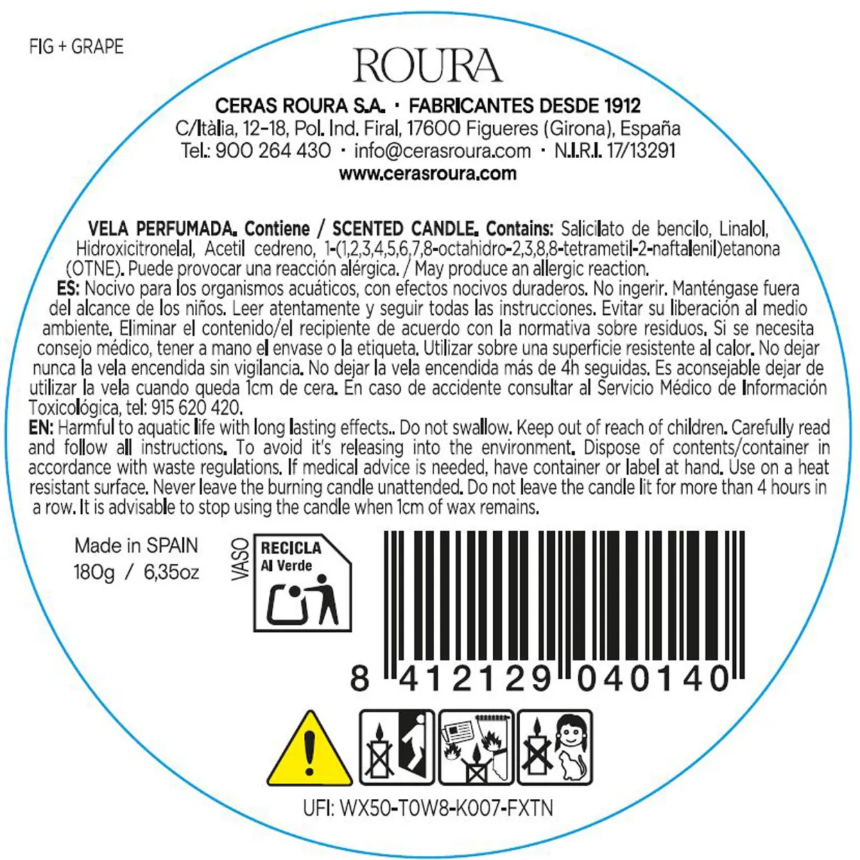 Mediterranean Herbs: Fig & Grape Scented Candle