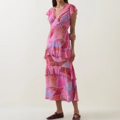 Meena Silk Ibiza Night Sunset Dress