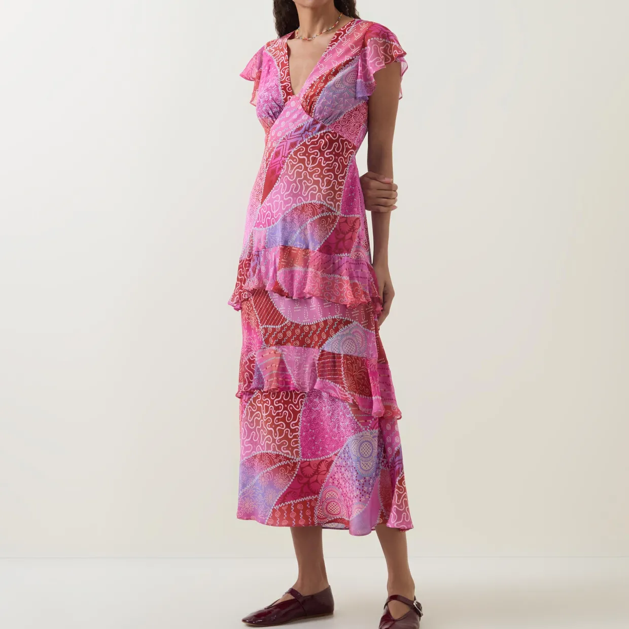 Meena Silk Ibiza Night Sunset Dress