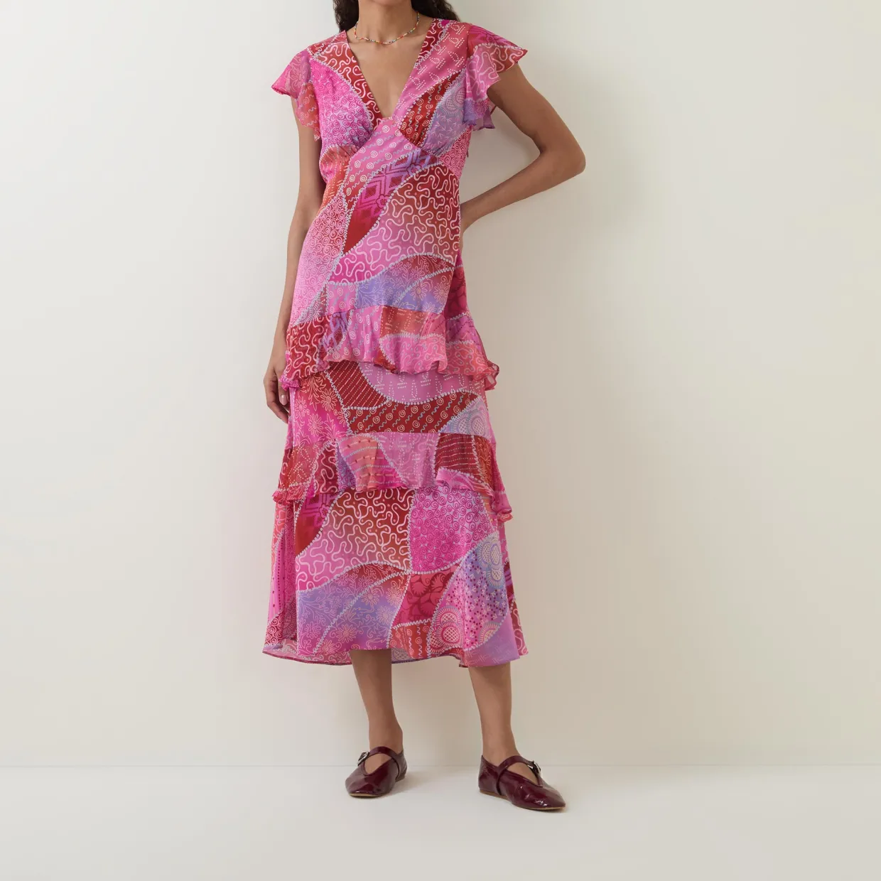 Meena Silk Ibiza Night Sunset Dress