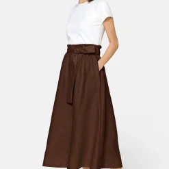 Meg Linen Flared Skirt
